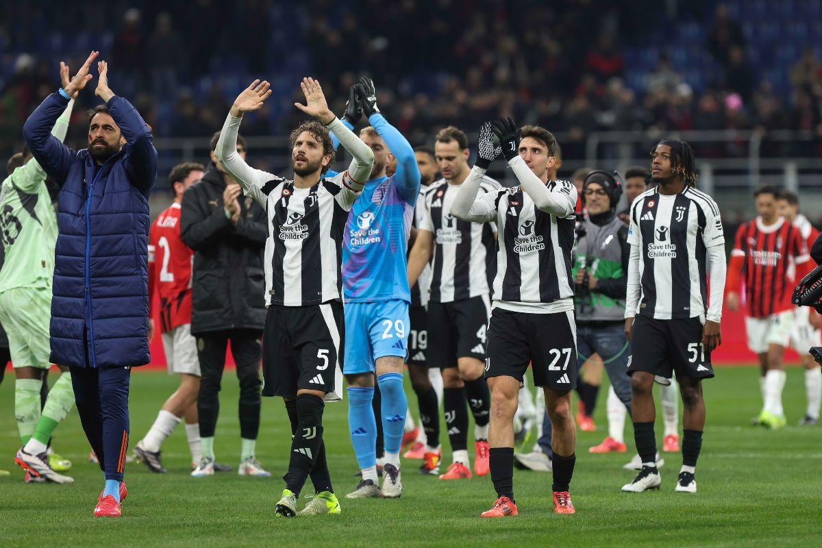 Juventus, saluti squadra, Milan-Juventus