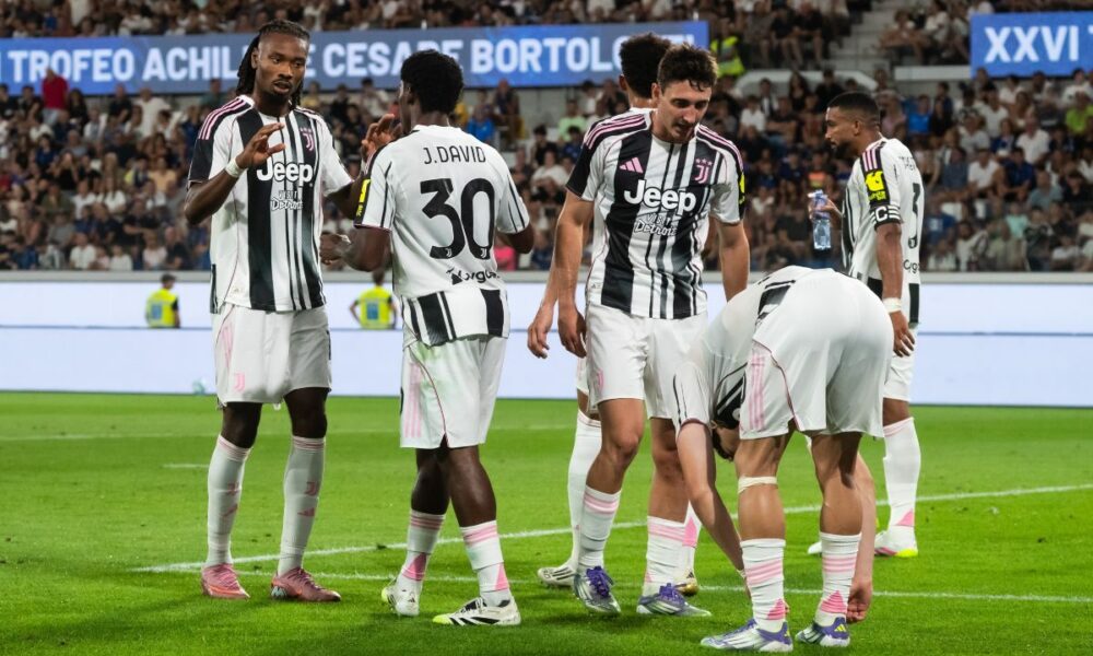 Esultanza Juventus dopo il gol