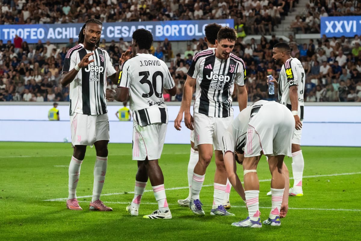 Esultanza Juventus dopo il gol