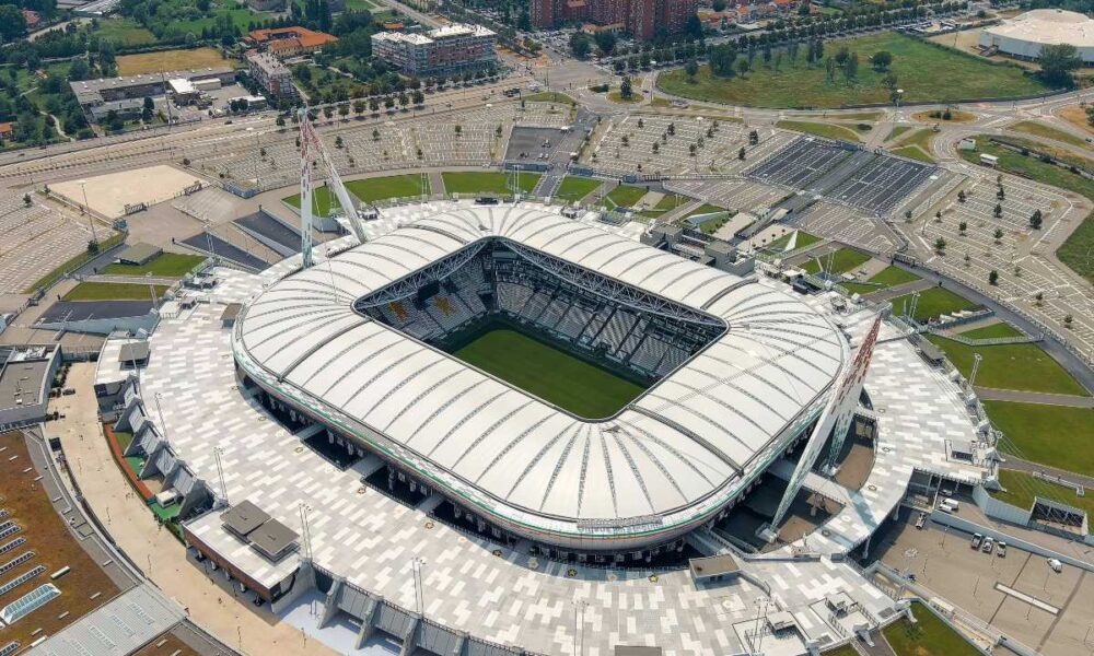 Vista aerea dell'Allianz Stadium di Torino
